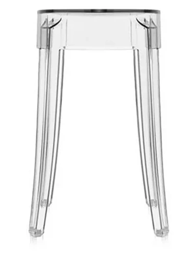 Shop Kartell Charles Ghost Stool/set Of 2 In Clear