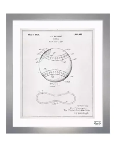 Shop Oliver Gal Framed Baseball 1928 Print In Silver