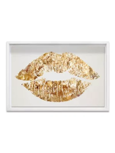 Shop Oliver Gal Hatcher & Ethan Framed Kiss Print In White
