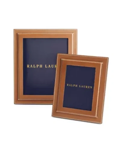 Shop Ralph Lauren Brennan 5x7 Frame In Saddle