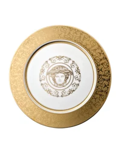 Shop Versace Medusa Gala Goldtone Porcelain Charger