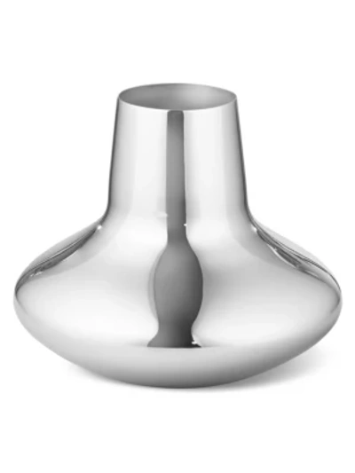 Shop Georg Jensen Henning Koppel Stainless Steel Vase In Silver