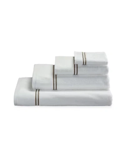 Shop Frette Classic Bath Towel In White Khaki