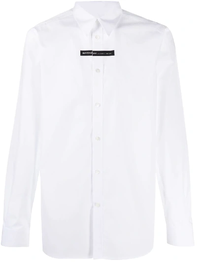 Shop Givenchy Mini Logo Shirt In Weiss