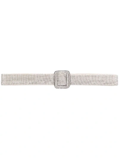 Shop Benedetta Bruzziches Crystal Embellished Belt In Silver