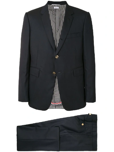 Shop Thom Browne Single-breasted Cropped Suit In Black