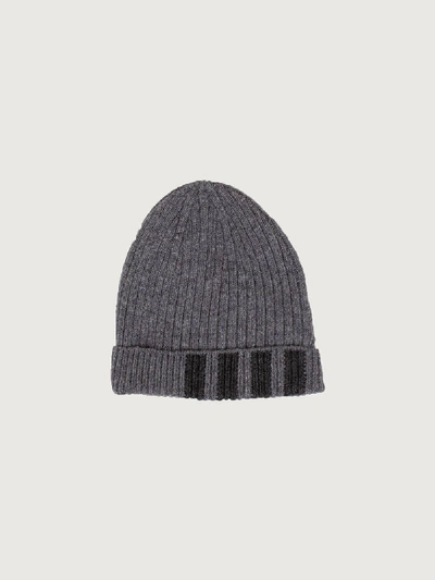 Shop Thom Browne Rib Hat Merino Wool In Grey