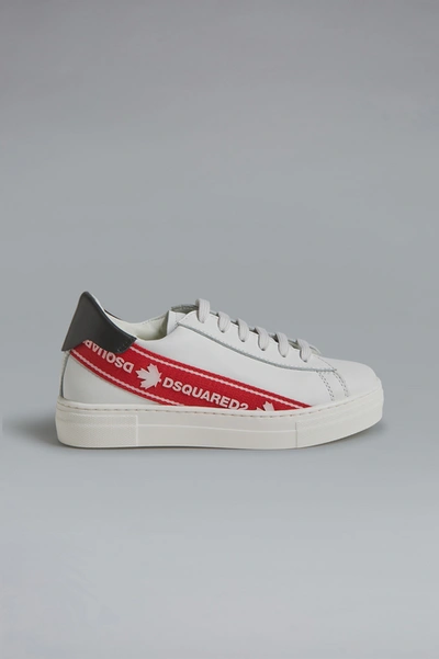 Shop Dsquared2 Unisex Laced Shoe In White