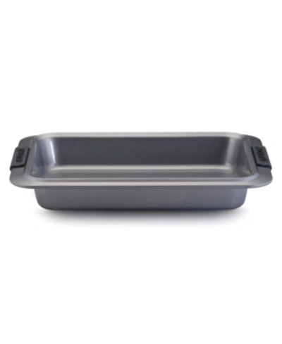 Shop Anolon Advanced Bronze 9" X 13" Rectangular Cake Pan In Silver