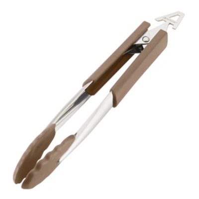 Shop Anolon 9" Suregrip Nonstick Nylon Locking Tongs In Bronze