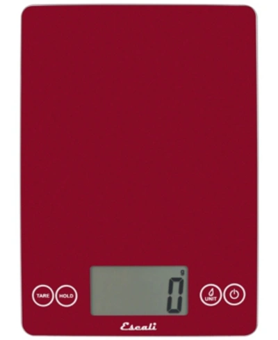 Shop Escali Corp Arti Glass Digital Scale, 15lb In Red
