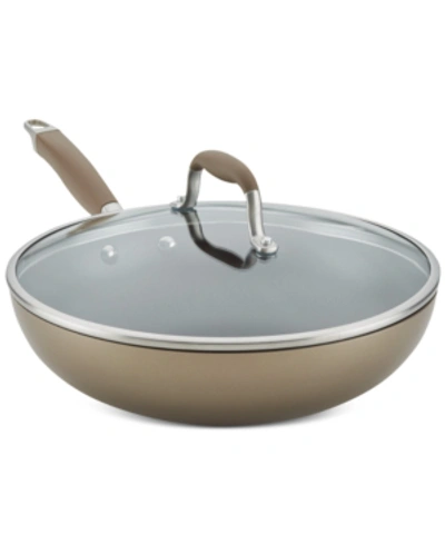 Shop Anolon Advanced Home Hard-anodized Nonstick Ultimate Pan, 12" In Bronze