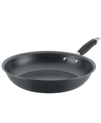 Shop Anolon Advanced Home Hard-anodized Nonstick 12.75" Skillet In Onyx
