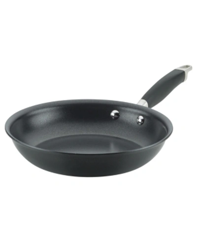 Shop Anolon Advanced Home Hard-anodized Nonstick 10.25" Skillet In Onyx