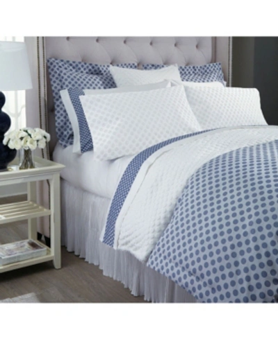 Shop Downtown Company Polka Dots Sheet Set, King Bedding In Blue