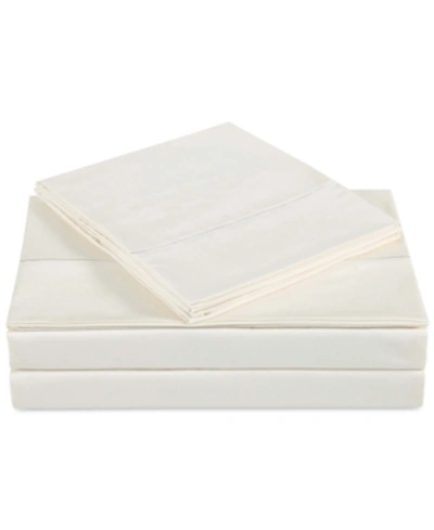 Shop Charisma Classic Solid 310 Thread Count Cotton Sateen 4-pc. Sheet Set, Queen Bedding In Almond Milk