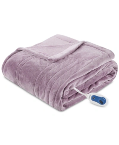 Beautyrest Plush Electric Throw, 60" X 70" In Lavender
