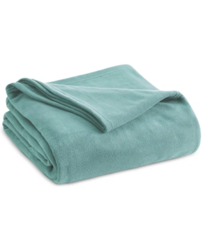 Shop Vellux Brushed Microfleece Queen Blanket In Tourmaline