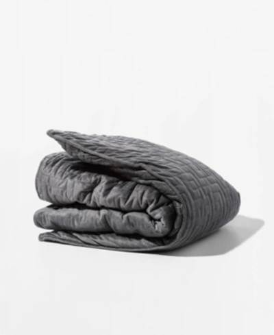 Shop Gravity The  Weighted Blanket Bedding In Space Grey