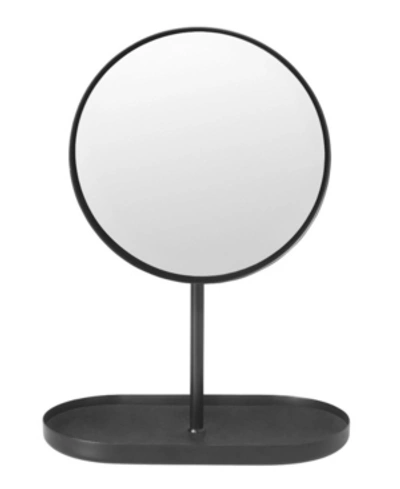Shop Blomus Modo Titanium Coated Vanity Mirror In Black