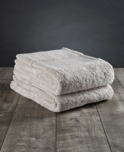 Shop Delilah Home Resort Collection Organic Turkish Cotton 2-pc. Towel Set In Natural