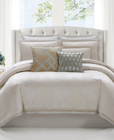 Shop Charisma Tristano Queen Comforter Set Bedding In Tan