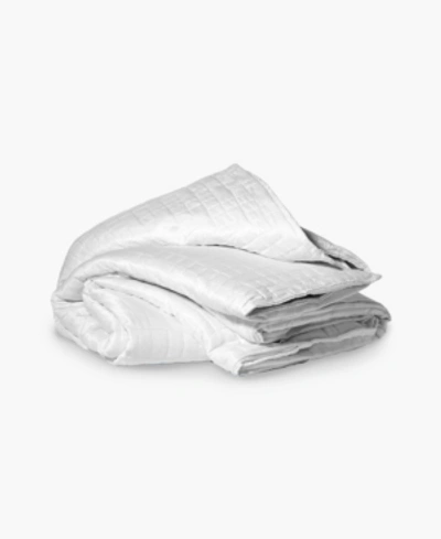 Shop Gravity Cooling Weighted Blanket, 25lb Bedding In White