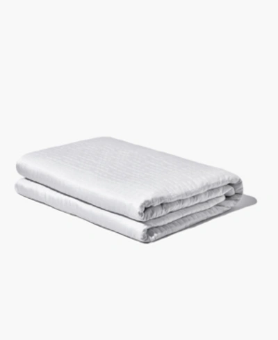 Shop Gravity Queen/king Cooling Weighted Blanket Bedding In White