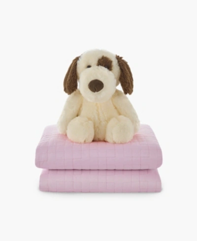 Shop Gravity 10lb Kids Weighted Blanket And Weighted Dog Toy Bedding In Pink