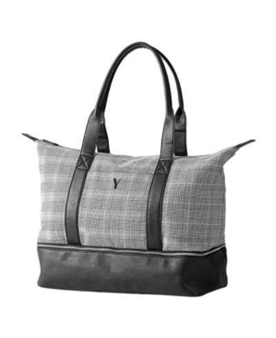 Shop Cathy's Concepts Personalized Glen Plaid Luggage Tote In Y