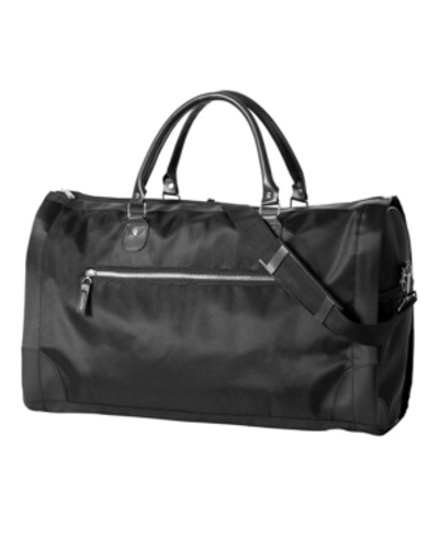 Shop Cathy's Concepts Personalized Women's Microfiber Convertible Duffle Garment Bag In Black