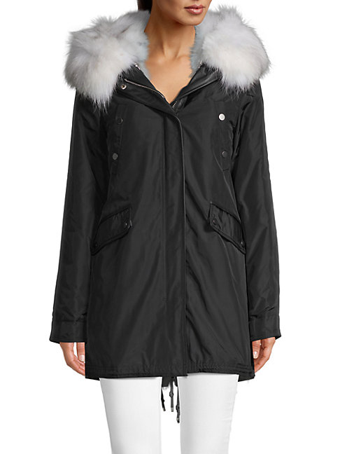 fox fur parka jacket