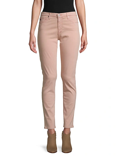 Shop Ag Prima Sateen Cigarette Skinny Jeans In Pale Smoke