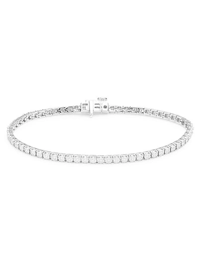 Shop Saks Fifth Avenue 14k White Gold & Diamond Bracelet