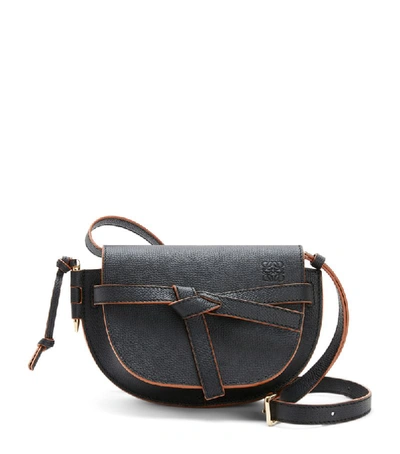 Shop Loewe Mini Leather Gate Bag