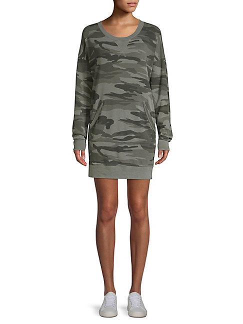 camouflage sweater dress