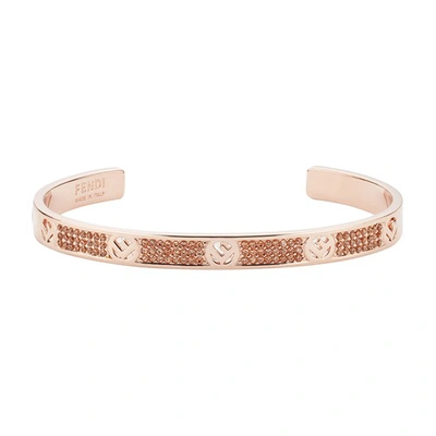 Shop Fendi F Is  Bracelet In Rose