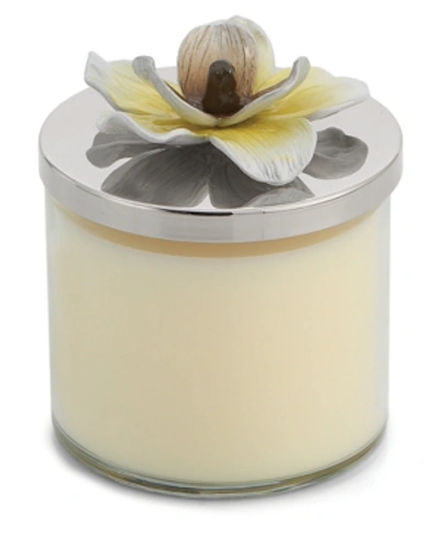 Shop Michael Aram Magnolia Candle In Ivory