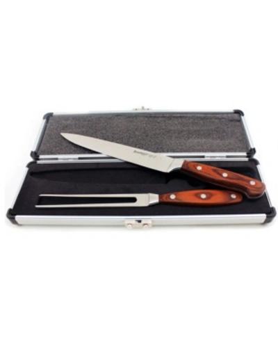 Shop Berghoff Pakka Wood 2 Piece Carving Set In Brown