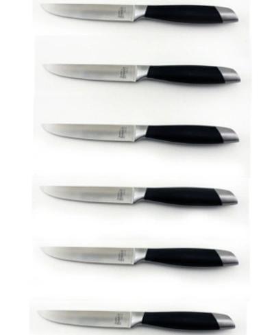 Shop Berghoff Geminis Steak Knife Set, 6 Piece In Stainless Steel