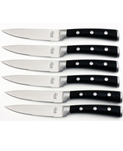 Shop Berghoff Classico Steak Knife Set, 6 Piece In Black
