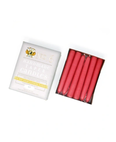 Shop Mole Hollow Candles 6" Taper Candles In Coral Pink