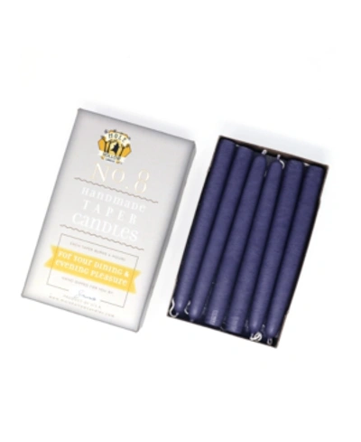 Mole Hollow Candles 8" Taper Candles, Set Of 12 In Lavender