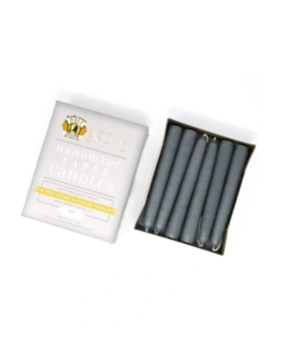 Shop Mole Hollow Candles 6" Taper Candles In Slate Grey