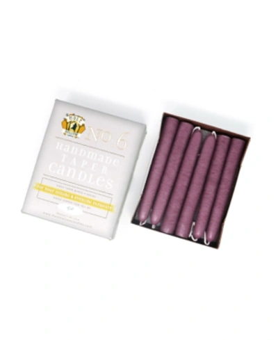 Shop Mole Hollow Candles 6" Taper Candles In Mauve