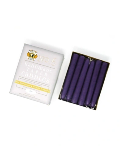 Shop Mole Hollow Candles 6" Taper Candles In Plum Purple