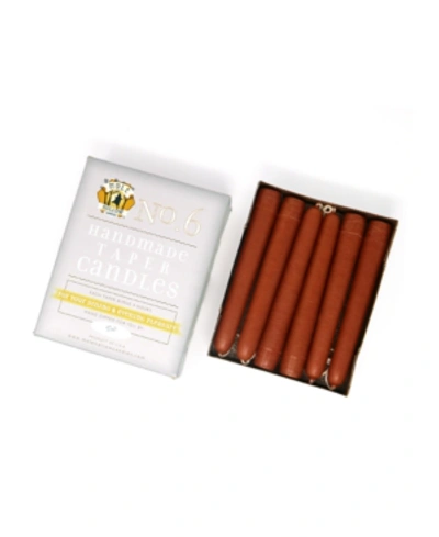 Mole Hollow Candles 6" Taper Candles In Terra Cotta