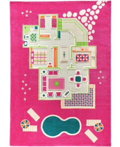 Shop Ivi Playhouse 3d Play Rug In Pink