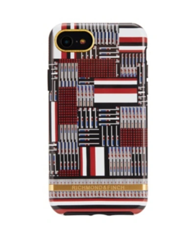 Shop Richmond & Finch Monte Carlo Case For Iphone 6/6s, 7 And 8 In Red Striped