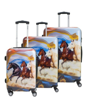 printed hardside luggage